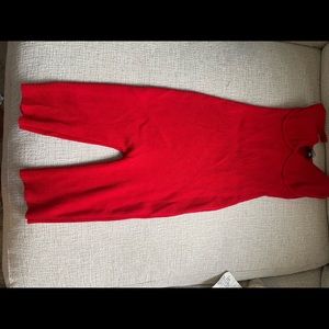 Red Fitted romper